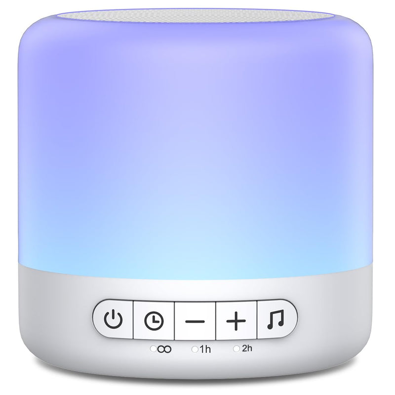 [Australia] - Easysleep White Noise Sound Machine with 30 Soothing Sounds 12 Night Light 32 Volume 3 Timers Portable Sleep Aid Machine for Office Noise Canceling Nursery Travel Lullaby & Rain Sound for Baby, Adults 