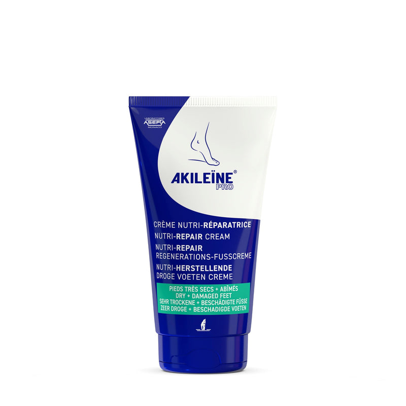 Akileine Nutri-Repair Foot Cream - Ultra-Hydrating Foot Moisturizer Cream for Dry Cracked Heels and Feet, Deep Nourishment For Callus, 24-Hour Moisturization, 5 Fl Oz 5 Fl Oz (Pack of 1)