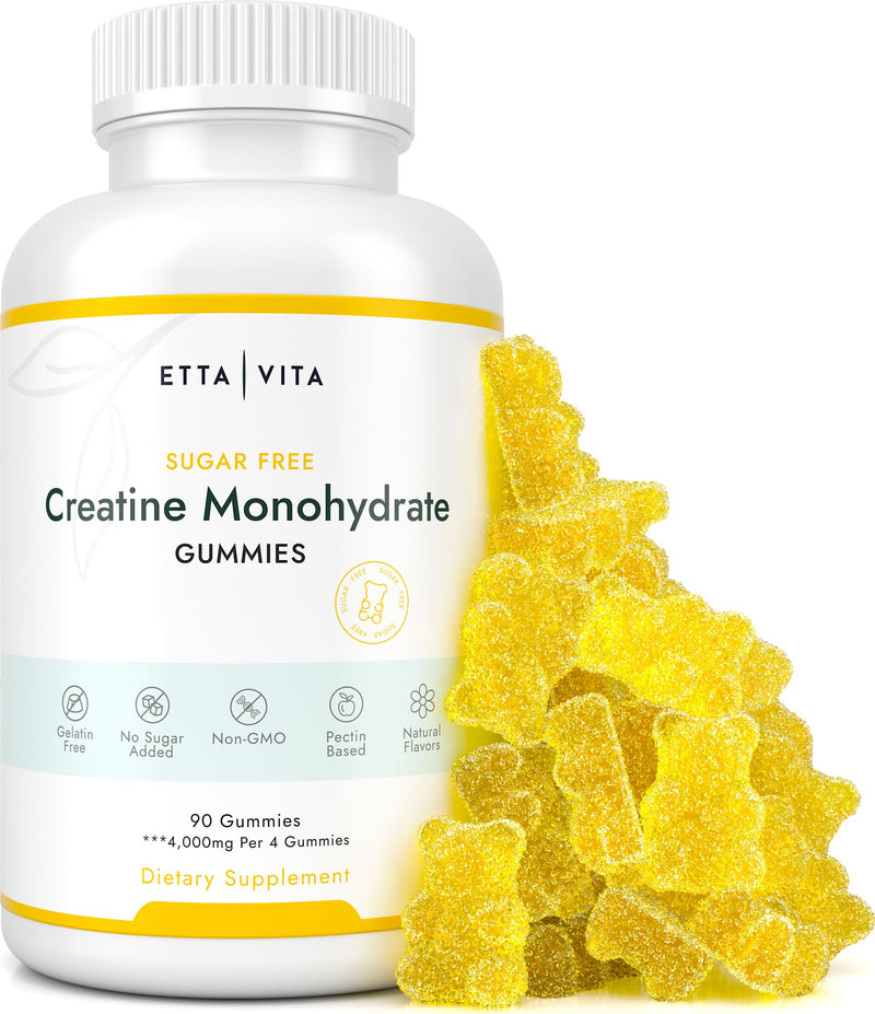 [Australia] - Sugar-Free Creatine Monohydrate Gummies (1g/gummy for Intake Control) Potent Creatine Gummies for Women & Men, Creatine Supplement for Muscle Support, Cellular Energy & Cognitive Function, Gluten-Free Creatine Muscle Growth 