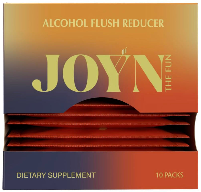 JOYN Supplement for Alcohol Flush Prevention, Detox, Liver Support, Asian Glow Relief | Feel Better Before & After Drinking | Vitamin with DHM, Milk Thistle, Glutathione, Vitamin B12 | 10 Servings 1