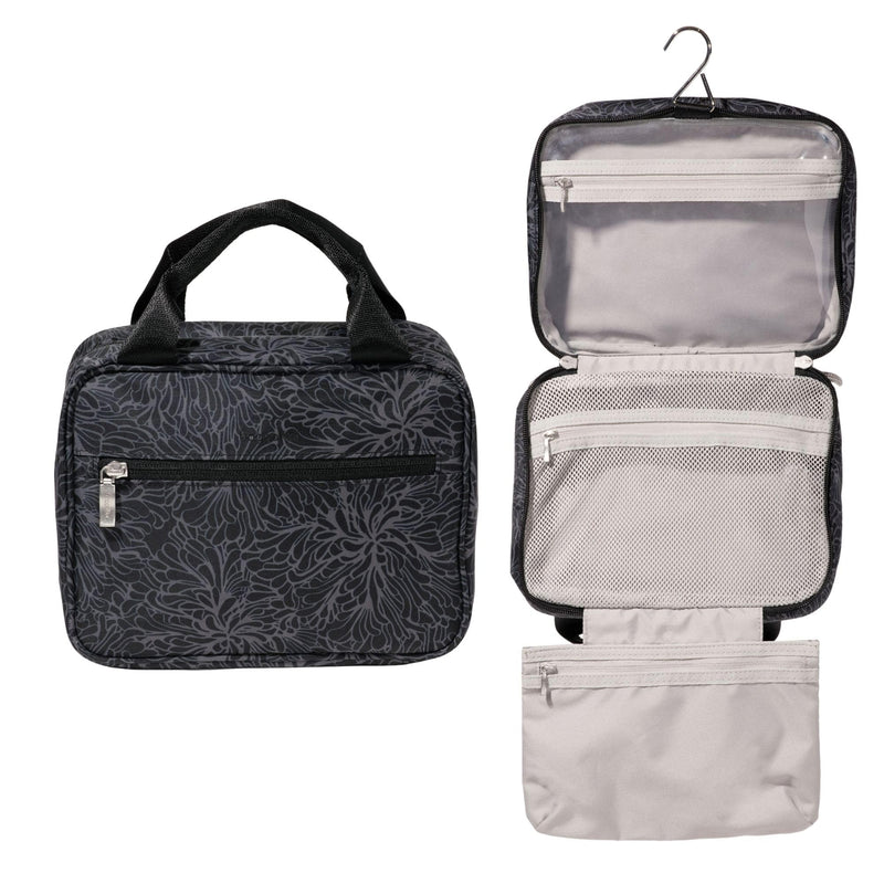 Baggallini Hanging Travel Toiletry Kit One Size Midnight Blossom Print
