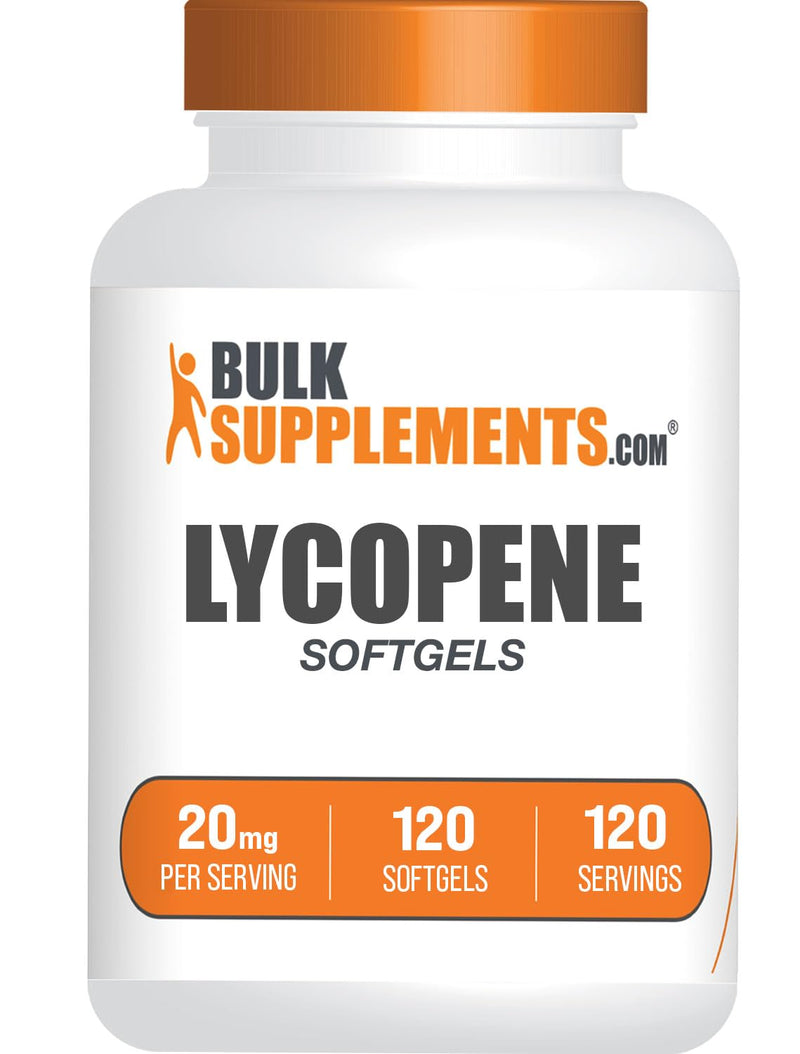 [Australia] - BulkSupplements.com Lycopene 20mg Softgels - Lycopene Supplement, Antioxidants Supplement - 1 Softgel per Serving, 120-Day Supply, 120 Softgels (Pack of 1) 