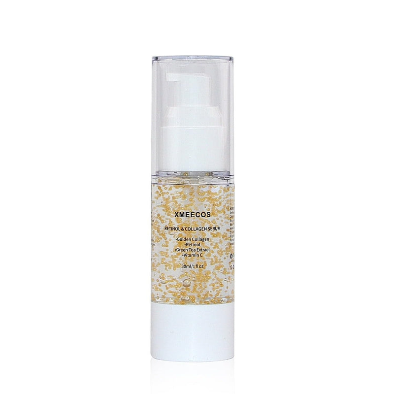 XMEECOS Retinol and Collagen Serum for face with Collagen Balls Niacinamide Green Tea Extract Vitamin C Retinol Natural Anti-aging Moisturizing Vitamin A Soothing and Amino Acid| Giftable|