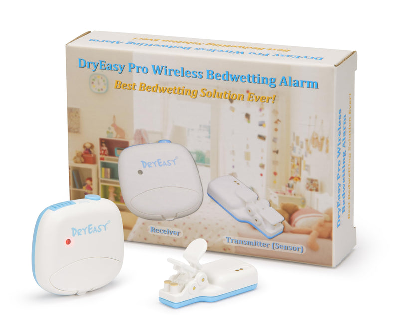 [Australia] - Pro Wireless Bedwetting Alarm (2024 Release) with New Improved Sensor, 6 Selectable Sounds, Volume Control, Strong Vibration and Compact Design for Overcoming Bedwetting 