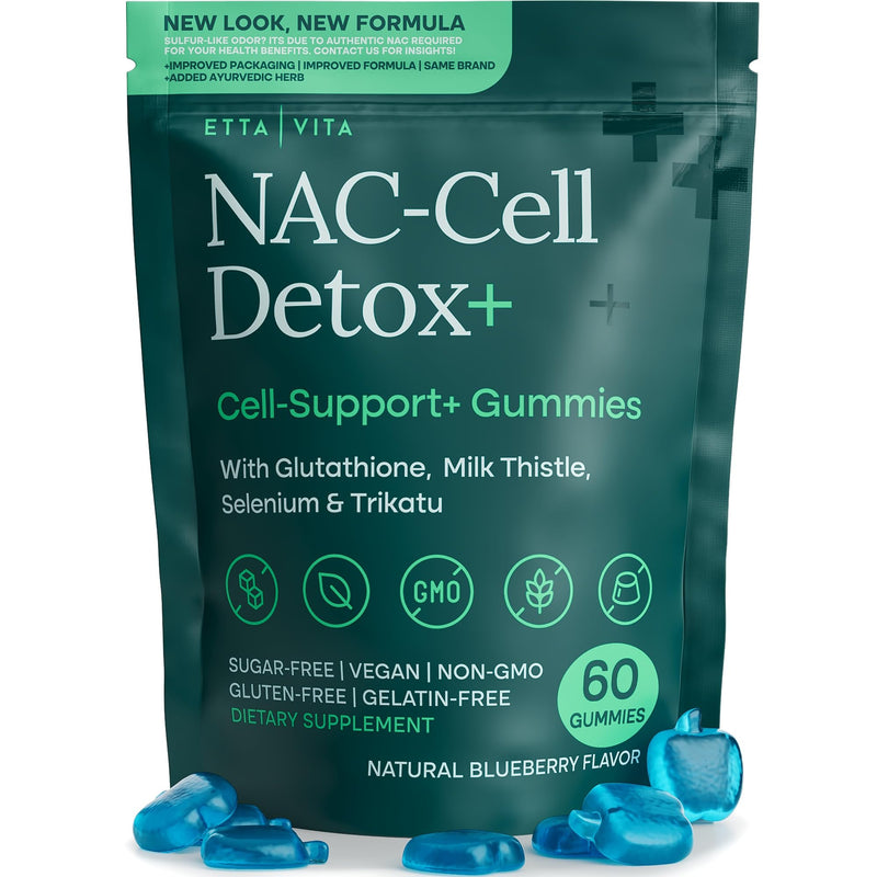 [Australia] - Sugar-Free NAC Gummies, N-Acetyl Cysteine Supplement with Milk Thistle, Glutathione, & Selenium, NAC Complex for Energy, Respiratory Health, Liver Detox & Cleanse, Kidney, Antioxidant Support 