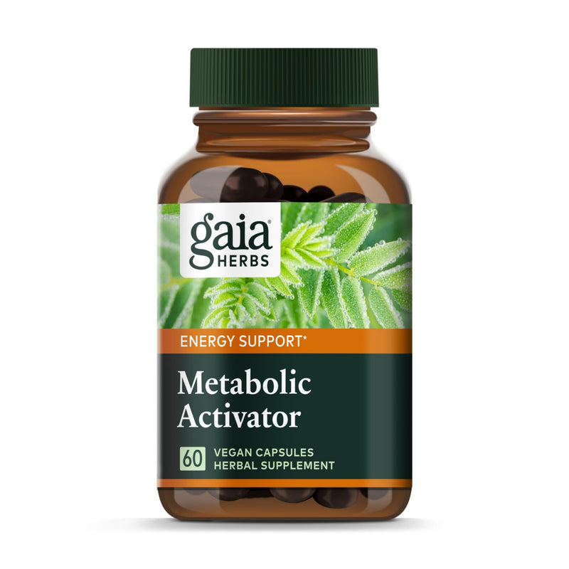 [Australia] - Gaia Herbs Metabolic Activator - Natural Energy Supplement for Metabolism Support - Made with Panax Notoginseng & Astragalus Extract - Free from Dairy, Soy & Gluten - 60 Capsules (60 Servings) 