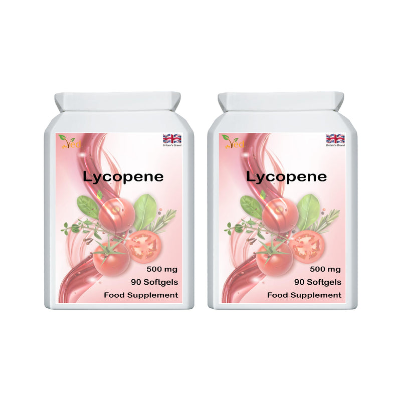 [Australia] - Ved Lycopene 500 mg | 90 softgel, 6 Month Supply.(Pack of 2) 