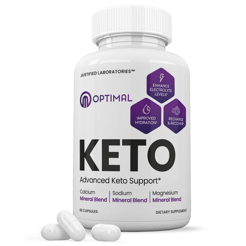 [Australia] - Optimal Keto Pills 1275MG New & Improved Formula Contains Apple Cider Vinegar Extra Virgin Olive Oil Powder Green Tea Leaf 60 Capsules 