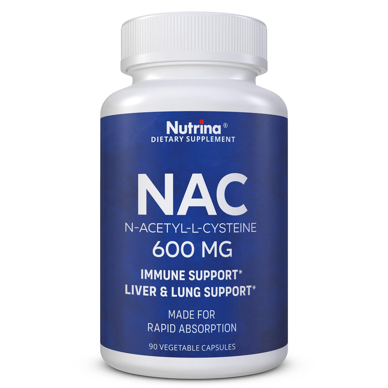 [Australia] - NAC 600 mg - NAC Supplement for Immune Support & Lung Health, Liver Support & Antioxidant* - Freeform N-Acetyl-L-Cysteine - 90 Capsules 