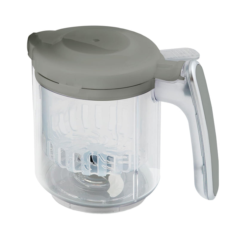 [Australia] - Replacement Stirring Cup & Blade with Steaming Basket for EVLA'S Baby Food Maker - Gray 