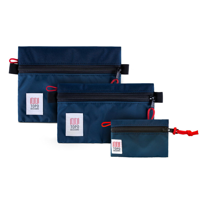 Topo Designs, Unisex, Accessory Bag Bundle - Micro/Sm/Med, Navy/Navy, 3 Piece Bundle