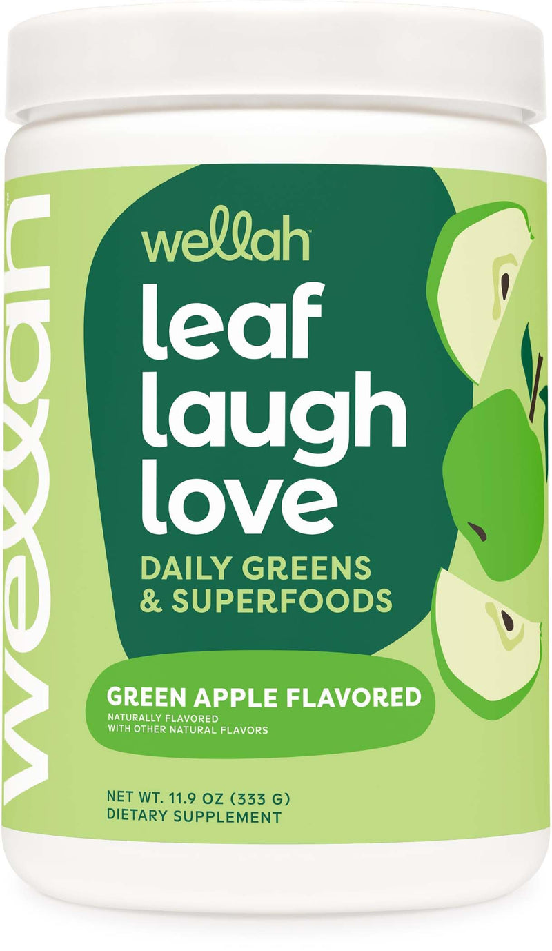 [Australia] - Leaf, Laugh, Love Super Greens Powder (Green Apple) 30 Servings - Superfood Supplement Drink Mix Green Apple 11.9 Ounce (Pack of 1) 