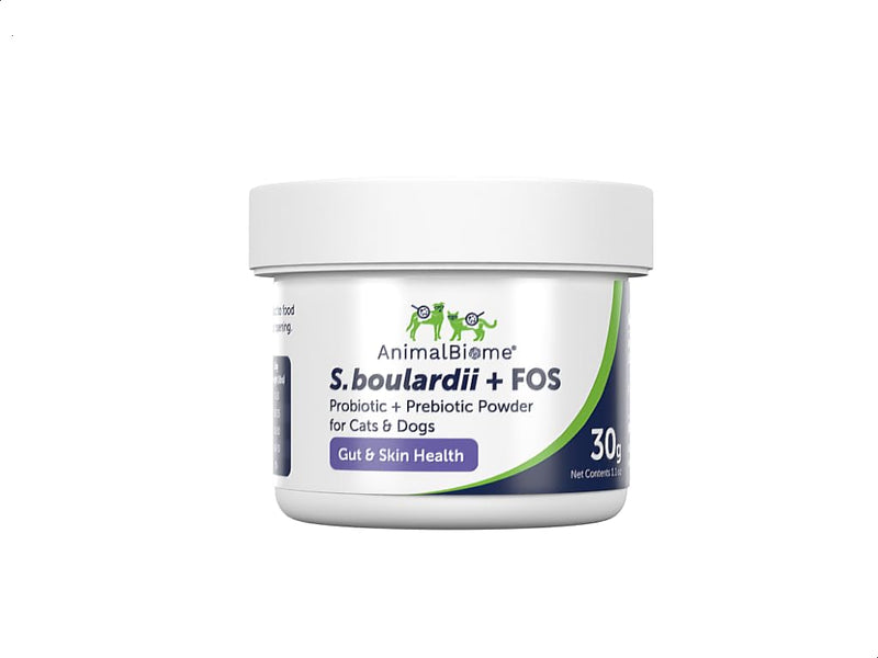 S boulardii + FOS for Cats and Dogs Probiotic Prebiotic - 30g - PawsPlanet Australia