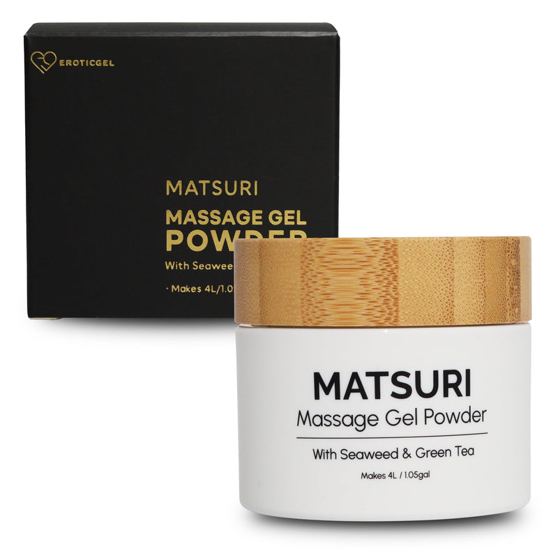 [Australia] - Nuru Massage Gel Therapy Powder 40g - Matsuri | Seaweed & Green Tea | Made in Japan | Paraben & Glycerine Free | Makes 1.05 gal Matsuri Vegan - 40g 