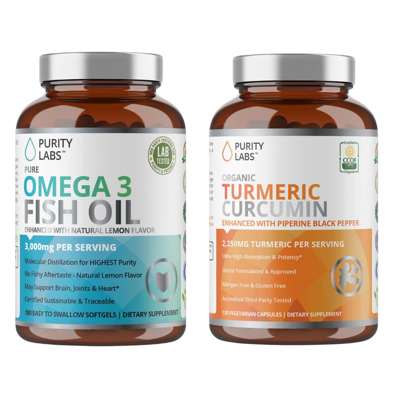 Omega 3 Fish Oil & Organic Turmeric Curcumin