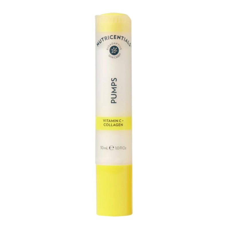 Nu Skin Nutricentials Vitamin C + Collagen Pump Skin Serum | 1.0 Fl Oz | Vegan Collagen formula with Squalane + Apple Fruit Extract for hydration and smooth-feeling skin