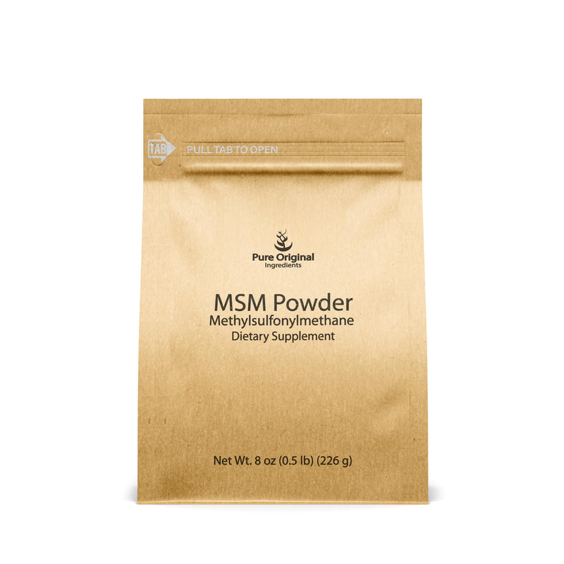 [Australia] - PURE ORIGINAL INGREDIENTS Methylsulfonylmethane (8 oz) MSM, Natural Sulfur, Dietary Supplement 
