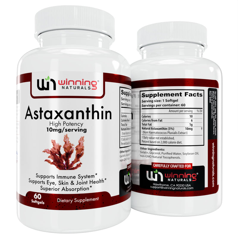 [Australia] - Astaxanthin 10 mg Softgels, 60 Count (Pack of 1) 60 Count (Pack of 1) 