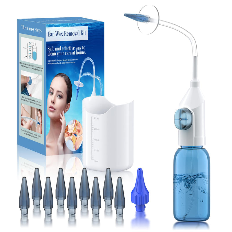 [Australia] - Ear Wax Removal, Ear Wax Removal Tool, Ear Cleaning Kit, Manual Ear Irrigation Flushing System, Safe and Effective to Clean Ear Built Up Wax 
