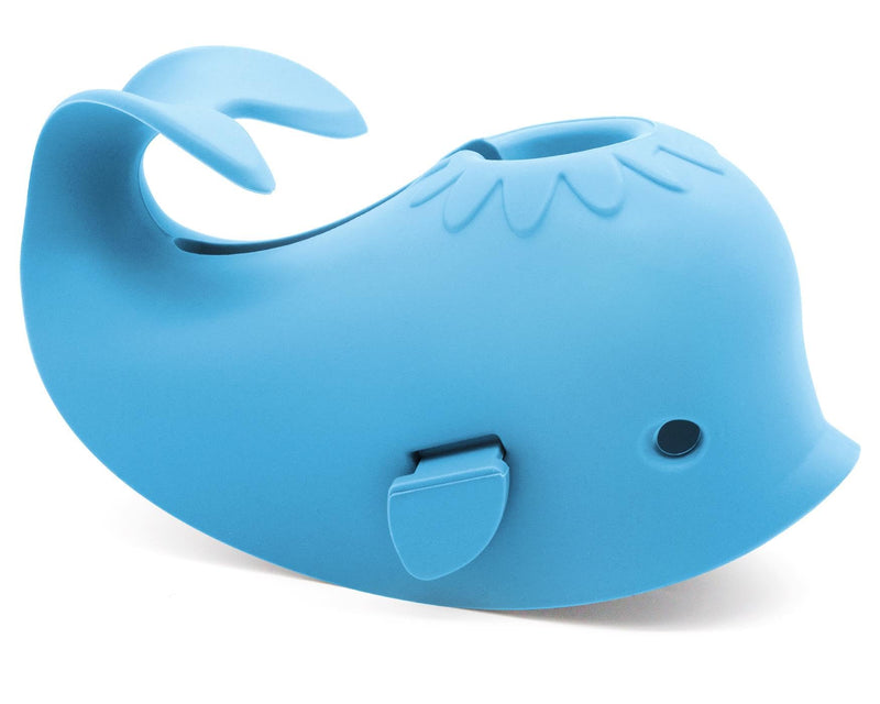 [Australia] - Baby Bathtub Faucet Cover, Baby Safety Protection Silicone Toys, Bath Spout Cover Baby Bathtub, Faucet Cover Baby Bathtub Silicone Whale for Kids, Toddler, Infant, Gifts for Children Azure 
