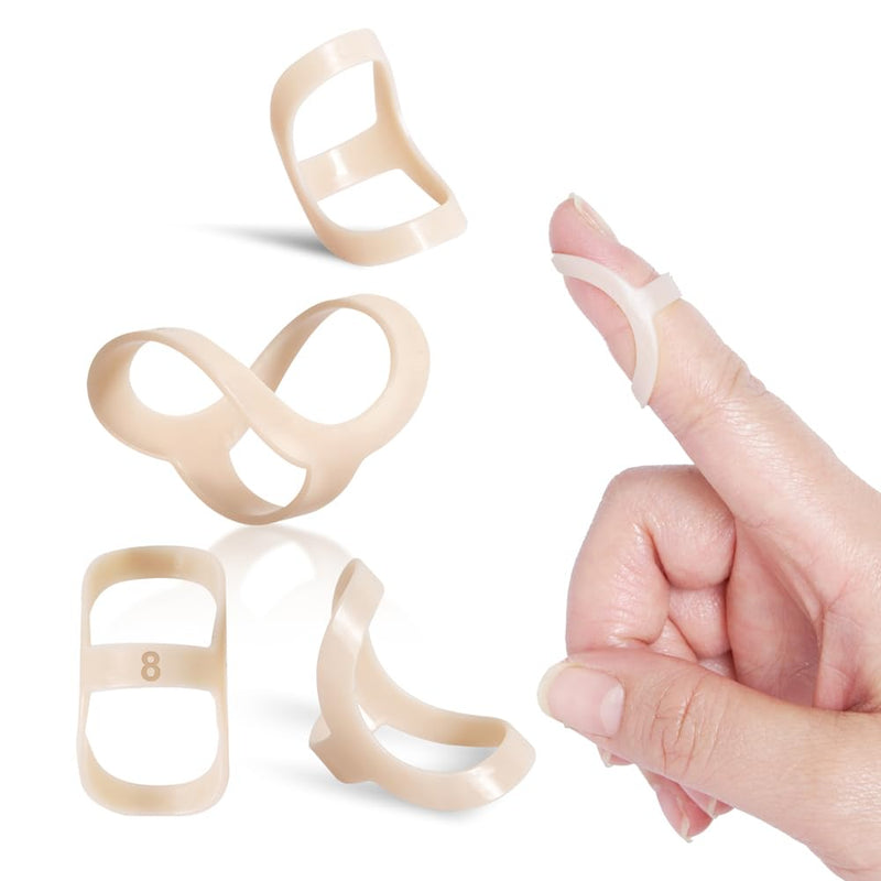 [Australia] - Oval Finger Splint 8 pcs, Finger Splints for Arthritis, Mallet Finger, Trigger Finger Splint, hypermobility(EDS) finger For Thumb/Middle,/Index/Pinky or Ring Finger(2,3,4,5,6,7,8,9) Medium(2,3,4,5,6,7,8,9) 