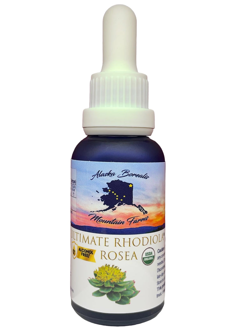 [Australia] - Rhodiola Ultimate, Stress, Calming, Energy, Alcohol Free, American Made, Alaska Grown, Organic, CO2 liquid Extract, Full Spectrum. 