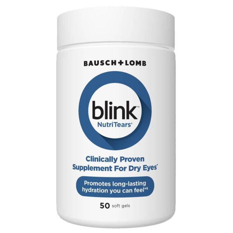 [Australia] - Blink NutriTears Clinically Proven Supplement for Dry Eyes, 50 Softgels, Eye Care Supplement to Hydrate Eyes from Within for Long Lasting Relief You Can Feel 
