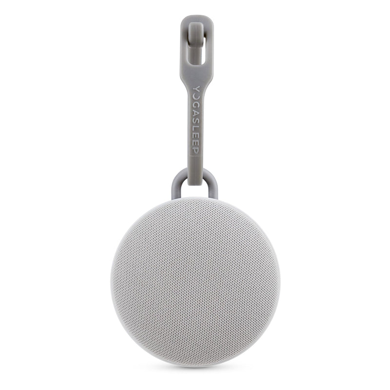 [Australia] - Yogasleep Hushh 2 Portable Sound Machine (Grey) for Baby and Kids, Backlit Buttons & Night Light, Durable, 6 Soothing Natural Sounds, Easy to Use Timer, Volume Control & Toddler Lock, Noise Canceling White 