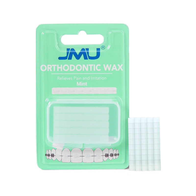 [Australia] - JMU 1 Pack Orthodontic Wax, Precut Braces Wax, Dental Wax Braces Mint Flavored 