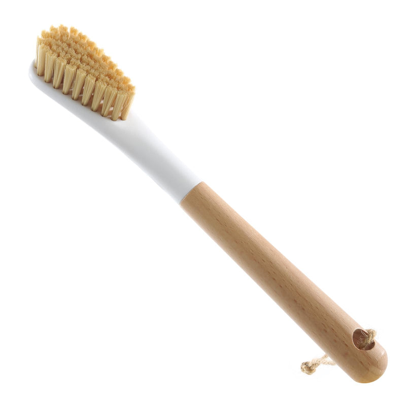 [Australia] - Wood Laundry Brush, OSCIOSS Laundry Stain Brush wth Long Handle and Soft Bristle for Cleaning Clothes & Shoes, Protable Laundry Brush for Stains on Clothes, Natural 