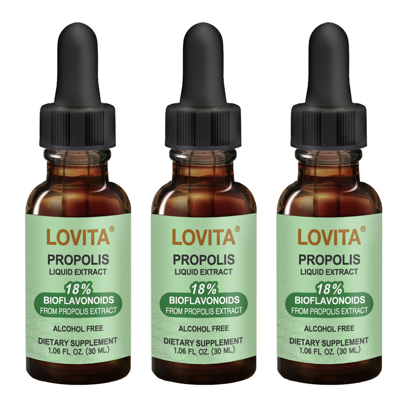 [Australia] - Bee Propolis 500 mg Liquid Extract | 5:1 Propolis Extract | Alcohol Free | Immune Support |1 Fl Oz (Pack of 3) 1 Fl Oz (Pack of 3) New Package 