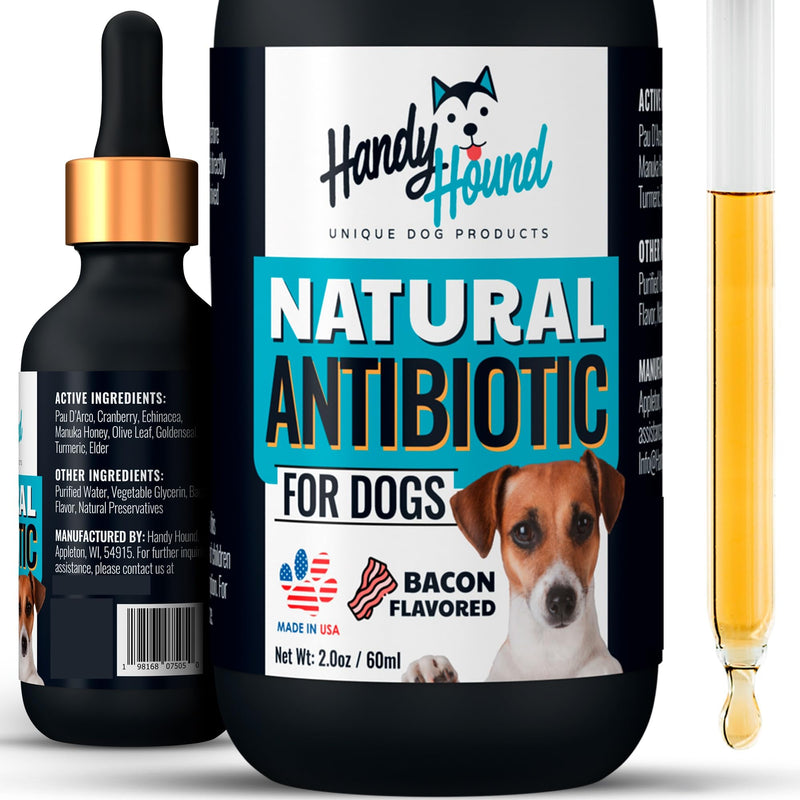 Natural Antibiotics for Dogs – Gentle, Effective Dog Antibiotic - Provides Dog Allergy Relief and Dog Itching Skin Relief - Premium Antibiotics for Dogs with Bacon Flavor - PawsPlanet Australia