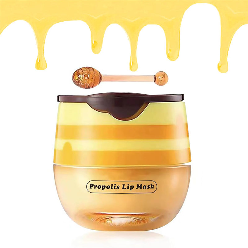 Honey Lip Balm, Vitamin E Nourishing Moisturizing Sleeping Lip Mask Hydrating & Prevention Dry And Cracked Lip (Honey) Honey