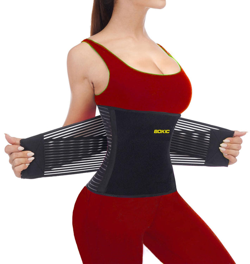 Back Brace for Men and Women Lower Back, Lumbar Support Belt Relieve Lower Back Pain with 8 Reinforce Bones,Scoliosis, Sciatica,Herniated Disc,Back Brace for Lifting at Work 04 Black-L Large