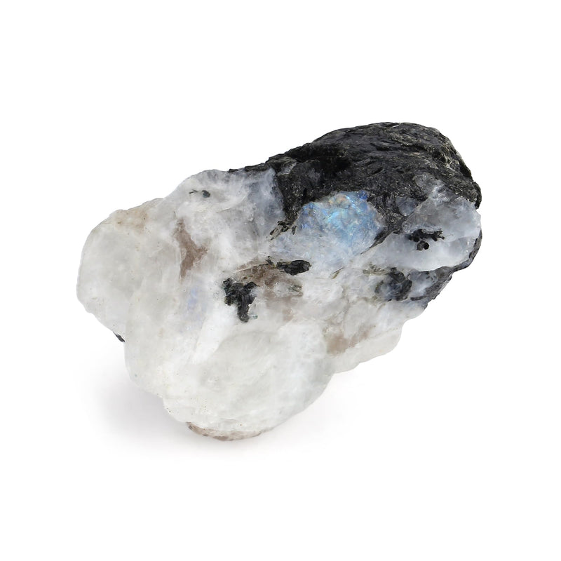 [Australia] - XIANNVXI Moonstone 1.8-2.2" Large Raw Crystals and Healing Stones Natural Rough Crystal Rocks for Decor Gifts Tumbling Cabbing Polishing Fountain Rocks 1PCS 