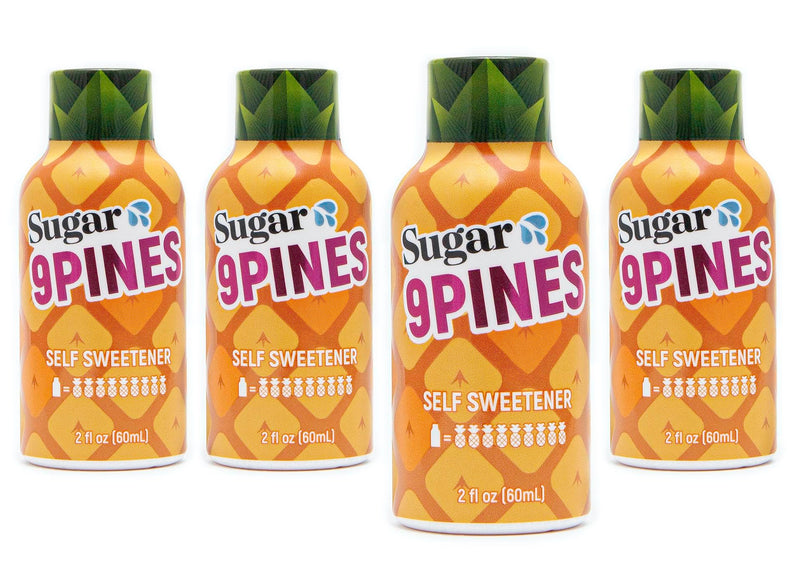 [Australia] - Make Yourself Taste Sweeter with Sugar Splash - 9Pines 2oz Pineapple Shot and Cocktail Mixer (4-Pack) - for Men and Women - Taste Better with the Power of 9 Whole Pineapples 4-Pack 