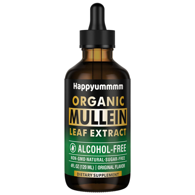 [Australia] - Mullein Drops for Lungs Cleanse,Vegan Mullein Leaf Extract Tincture with Chlorophyll, Support Immune,Respiratory - 4 fl oz (120 ml) 