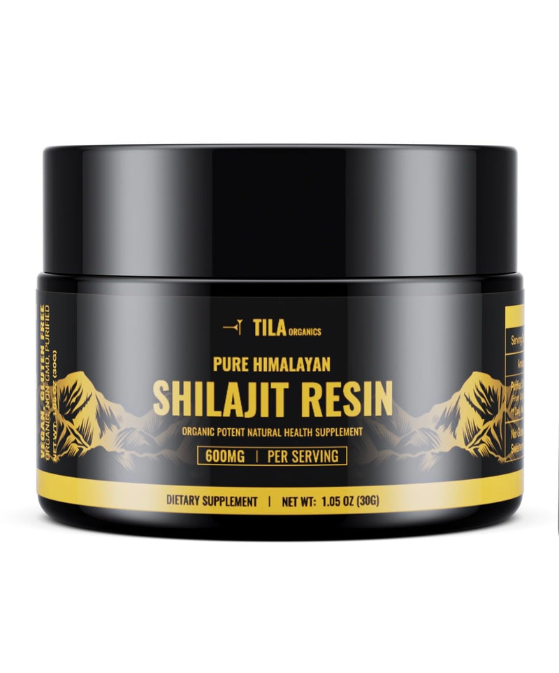 [Australia] - Organic Pure Himalayan Shilajit Resin, Natural Supplement for Men & Women Over 85 Trace Minerals, Fulvic Acid and Humic Acid Vegan Gluten Free Non-GMO - 600 mg - 30g Jar 
