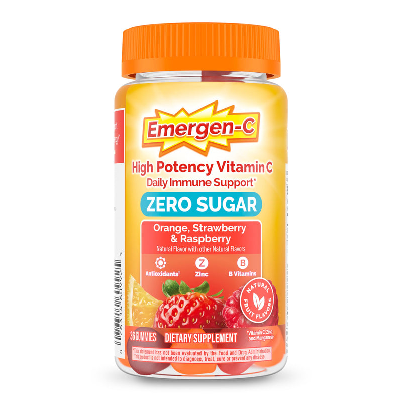 [Australia] - Emergen-C Zero Sugar Immune Support Adult Gummies 36 Count 