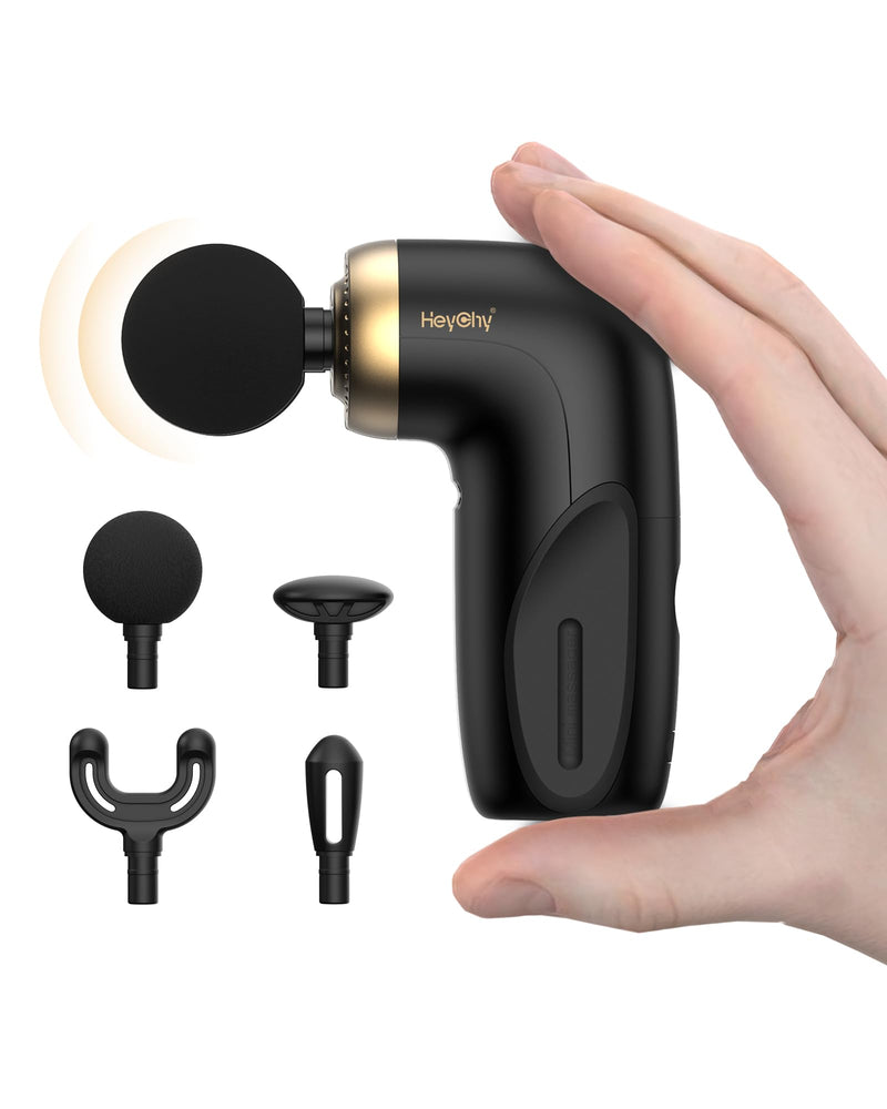 A1 Mini Massage Gun, Portable Deep Tissue Massager, Black | FSA Eligible & HSA Approved 0.6 lb Lightweight Design For Athletes, Travelers And Office Users Seeking Muscle Relaxation.