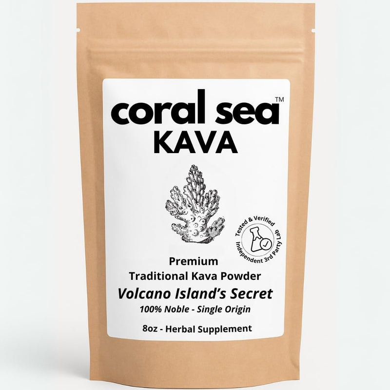 [Australia] - Kava Powder ‚Äì Vanuatu Kelai ‚Äì Volcano Island‚Äôs Secret ‚Äì Ceremonial Beverage ‚Äì Rare Noble Kava Root Tea ‚Äì Alternative Social Drink ‚Äì Traditional Grind 8oz Volcano Island's Secret 8 Ounce (Pack of 1) 