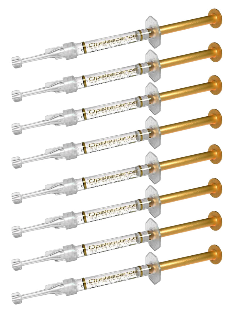 [Australia] - Opalescence 45% Gel Syringes Teeth Whitening Treatment - (8 Syringes) Refill Kit Carbamide Peroxide. Made by Ultradent, in Mint Flavor. Tooth Whitening 5359-4 