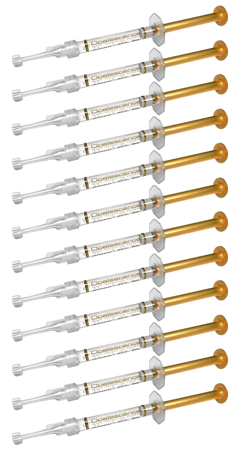 [Australia] - Opalescence Quick PF 45% - Gel Syringes Teeth Whitening Treatment - (12 Syringes) Refill Kit Carbamide Peroxide. Made by Ultradent, in Mint Flavor. Tooth Whitening 5359-6 