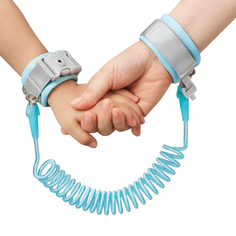 [Australia] - PandaEar Anti Lost Wrist Link, Toddler Harness Walking Leash Safety Child Wristband Leashes for Babies Kids (Blue) Blue 