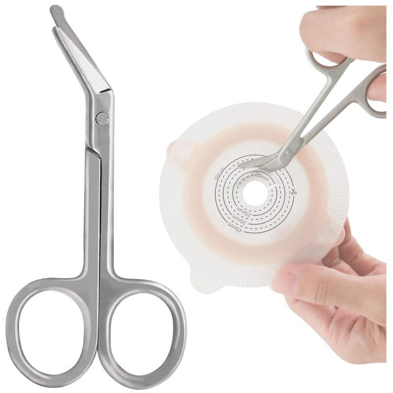 [Australia] - Ostomy Scissors Curved Blunt Tips, Small Scissors for Colostomy Bag and Wafer-2 Pack 2 Pack 
