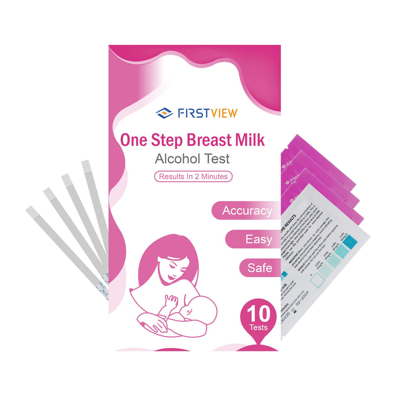 [Australia] - Alcohol Test Strips for Breastmilk,Detects Alcohol in 2 Mintues, High Sensitivity to 0.02%（20mg/dL), Simple Breastmilk Dip Test, Fast and Easy to Use for Breastfeeding Moms-10 Test Strips 
