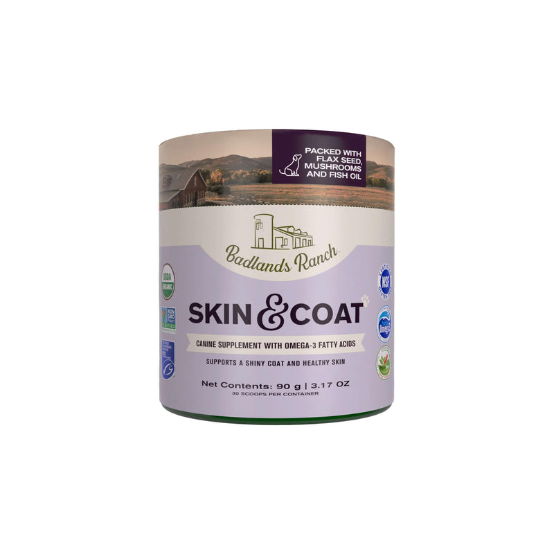 Skin & Coat Canine Supplement w/Omega-3 Fatty Acids, Org. Ingredients, Antioxidant Topper, Nourish Coat &Paws, Joint, Support Shiny Coat & Healthy Skin by Katherine Heigl (30 Scoops) - PawsPlanet Australia