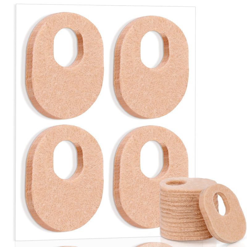 [Australia] - WILLBOND 48 Pack Callus Pads Soft 1/4" Thick Oval Shape Corn Pads 1/8" Felt Callus Cushions Adhesive Corn Protectors for Men Women Feet Toes Pain Relief(Nude, 1/4 Inch) Nude 