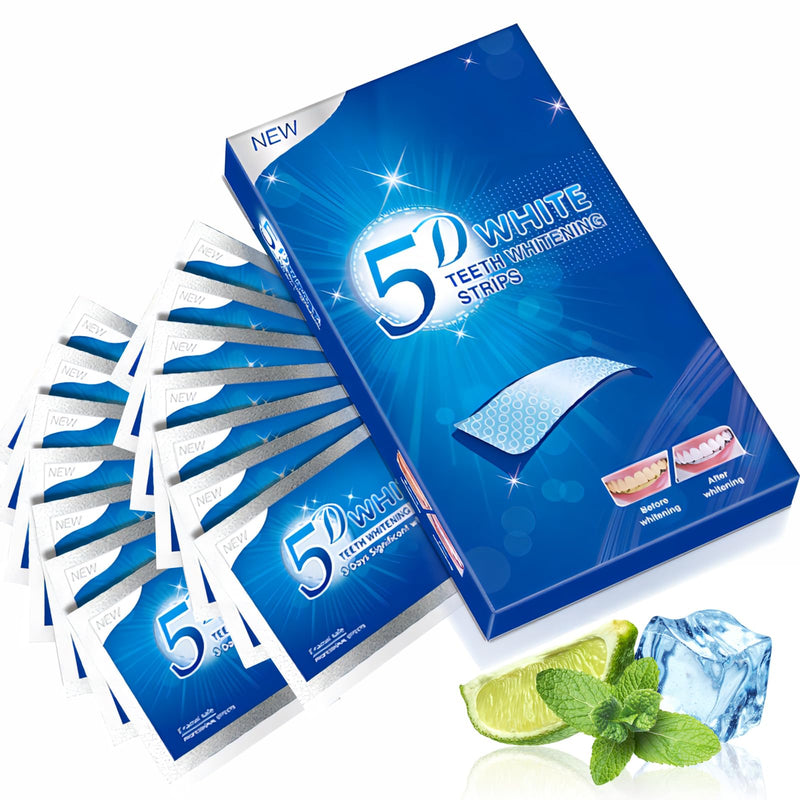 [Australia] - Teeth Whitening Strips Kit, 28 Pieces White Strips for Non Sensitive Tooth, Trras Bandas Blanqueadoras De Dientes, Wine White Wipes for Teeth to Remove Coffee Smoking Soda Stain - 14 Treatment 