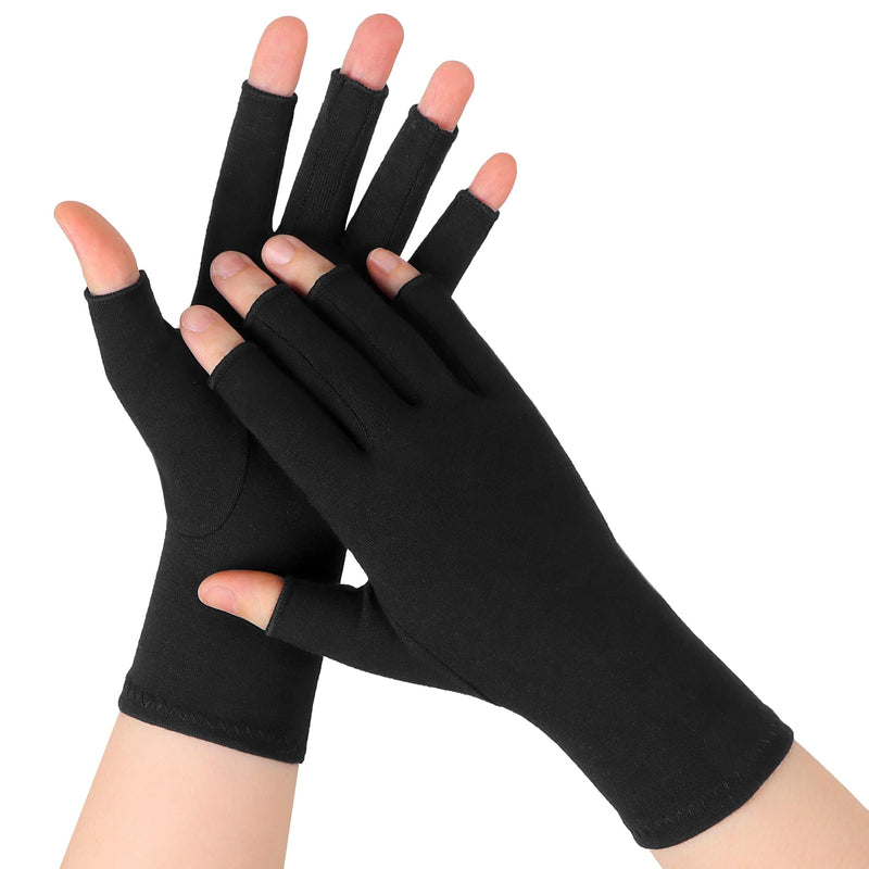 [Australia] - Compression Gloves - Arthritis Gloves Women Men Rheumatoid Gloves Carpal Tunnel Tendonitis for Daily Work Typing M Black 